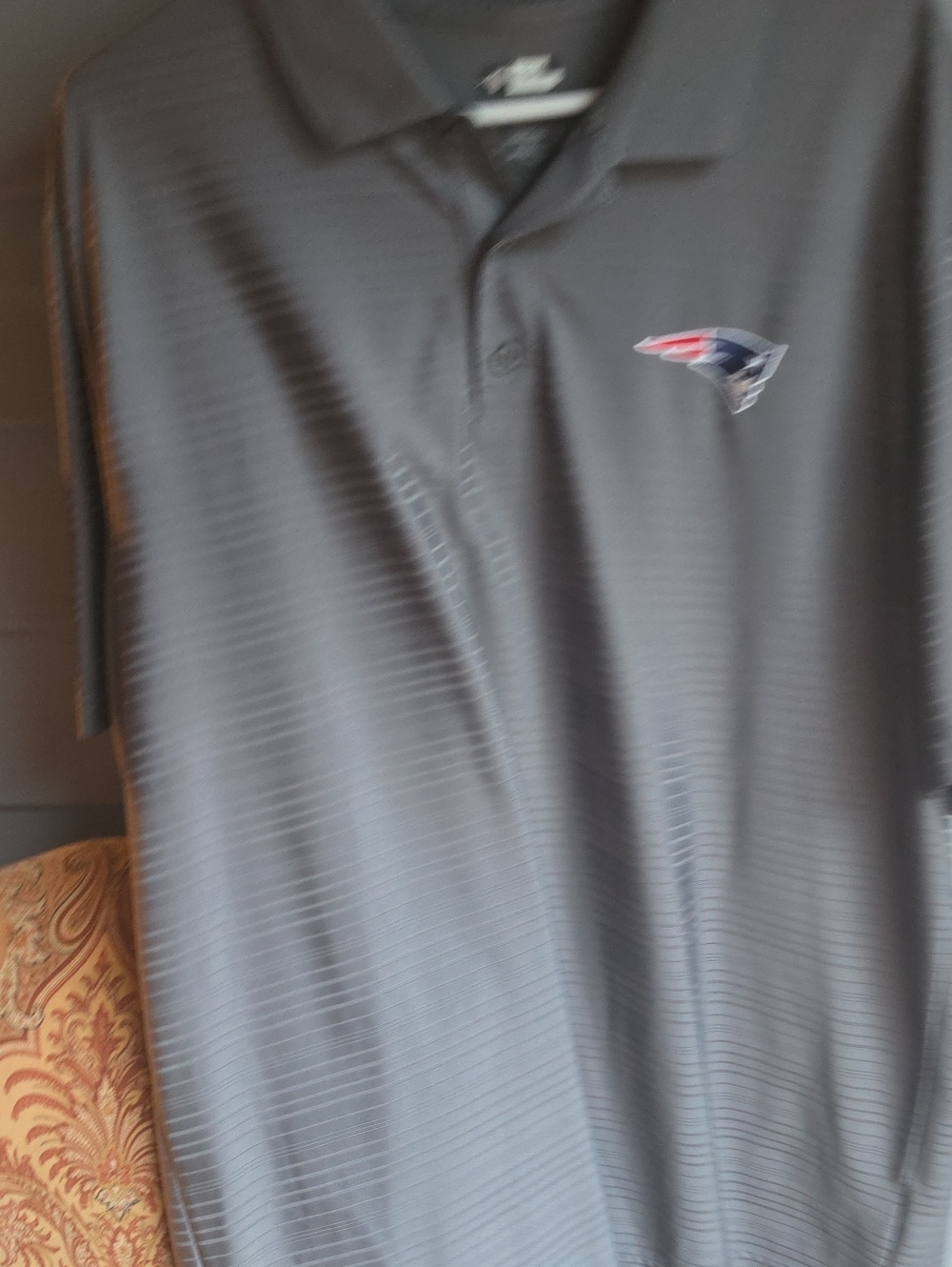 Men's Black Polo with Embroidered Team Logo